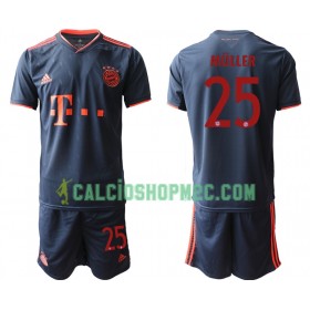 Bayern Monaco MULLER 25 Bambino Maglia Terza 2019/2020 Manica Corta (+ Pantaloncini)